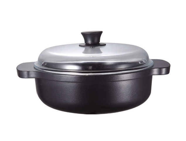 26cm High Arched Lid Fresh Bamboo Charcoal Sauté Pan – LXTJ26-A